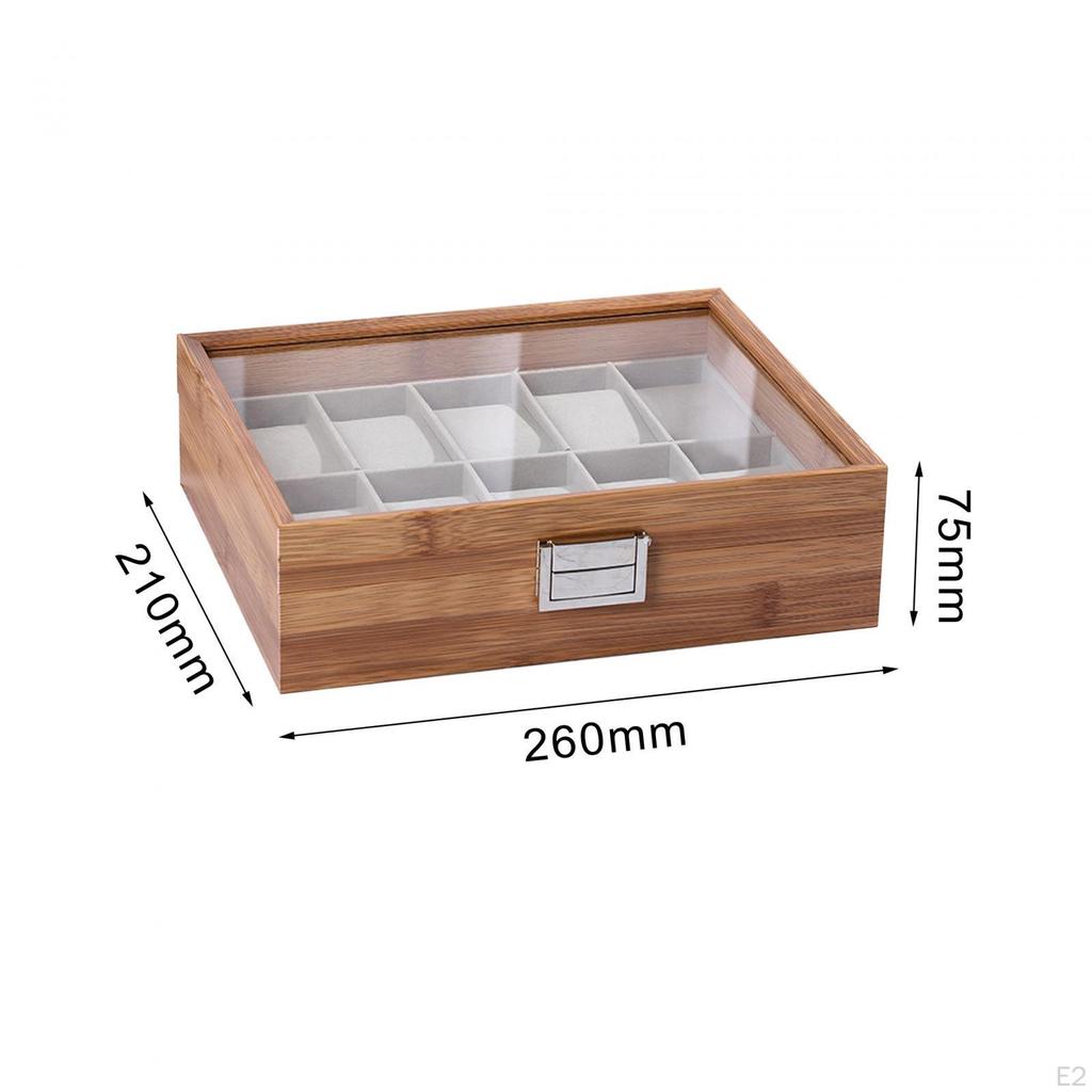 Элегантный деревянный ящик для хранения часов для мужчин и женщин — организуйте демонстрацию своих часов