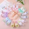 Kichkintoy qiz uchun chiroyli paypoqlar 0-24 oylik moda kamoncha gul
