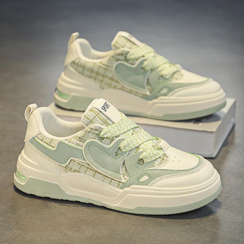 Womens Casual Cute Platform Shoes Fashion Breathable Love Heart Shoes Vulcanized Comfortable Mesh Shoes Zapatillas De Mujer