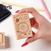 Cartoon Cat Planner Stamp DIY Scrapbooking Weekly Monthly Schedule Planning Time Clock Calendar Daily To-do-list Decorative Wooden Stamp Blocks