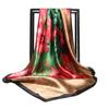 Women Fashion Square Vintage Print Satin Neckerchief Sun-Proof Scarf Scarves Shawl High Quality 1PC 90*90cm