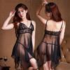 Ladies Sexy Lace Sleepwear Lingerie Dress Strappy Mesh Nightwear Temptation Suit