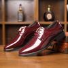 Новые популярные классические мужские туфли 2025 года Мужские оксфорды из лакированной кожи На шнуровке Формальные черные кожаные туфли для свадебной вечеринки