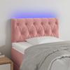 VidaXL LED Headboard Bedroom Furniture Single Bed Accessory Headboard Bed Frame Interior Pink 80x7x78/88 3121983