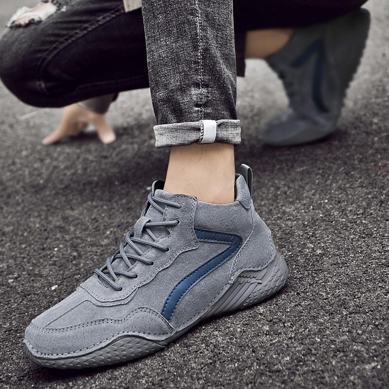 Ботинки из натуральной кожи большого размера, мужская обувь, осенне-зимние удобные ботильоны для мужчин, повседневная обувь