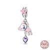 New 100% 925 Silver Pumpkin Car Princess & Cactus Pendant Fit 925 Bracelet Jewelry Making Women Gift