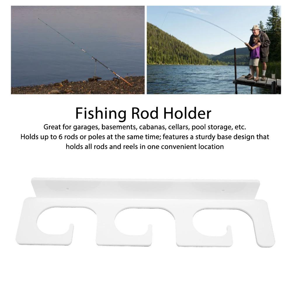 4Pcs Horizontal Overhead Hanger Fishing Rod Storage Rack Fishing Rod Stand for Home Tackle Tools