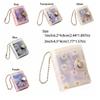With Buckle Daisy Photo Album Thickened Pocket Keychain Album Mini Card Holder  Birthday Gift