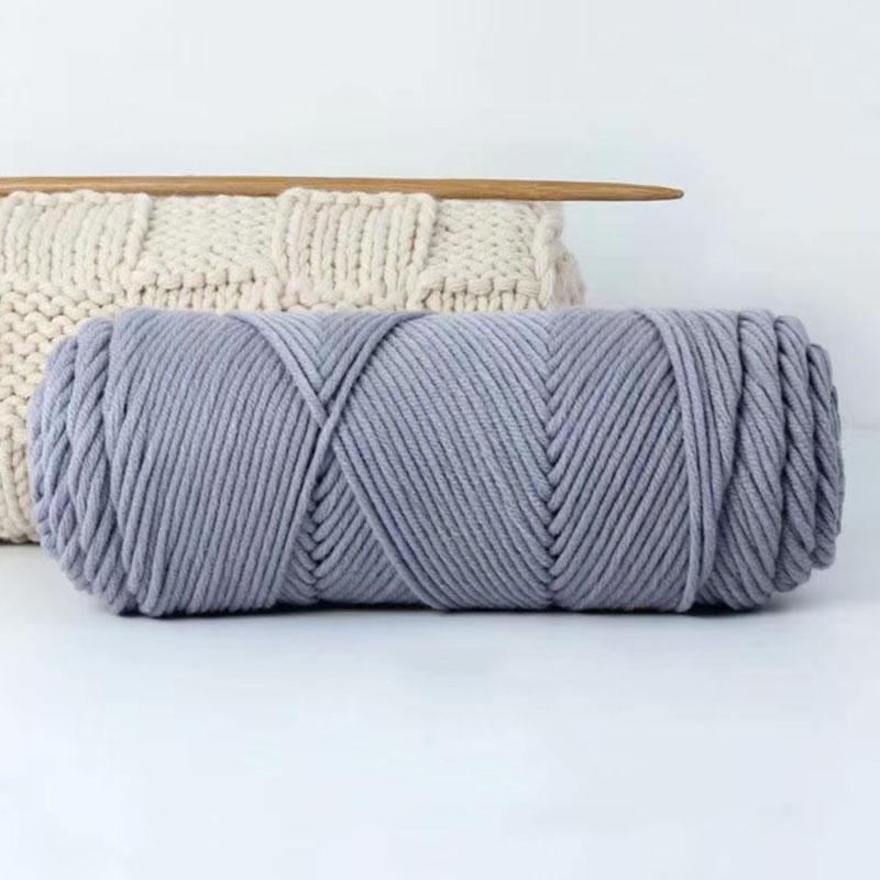 1Roll Crochet Thread Soft Cotton Hand-Woven 8 Strands Diy Scarf Hat Knitting Yarn Hand-Made