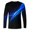 Men's T Shirt O-Neck Clothing Apparel Outdoor Long Sleeve Print Fashion Designer Vintage