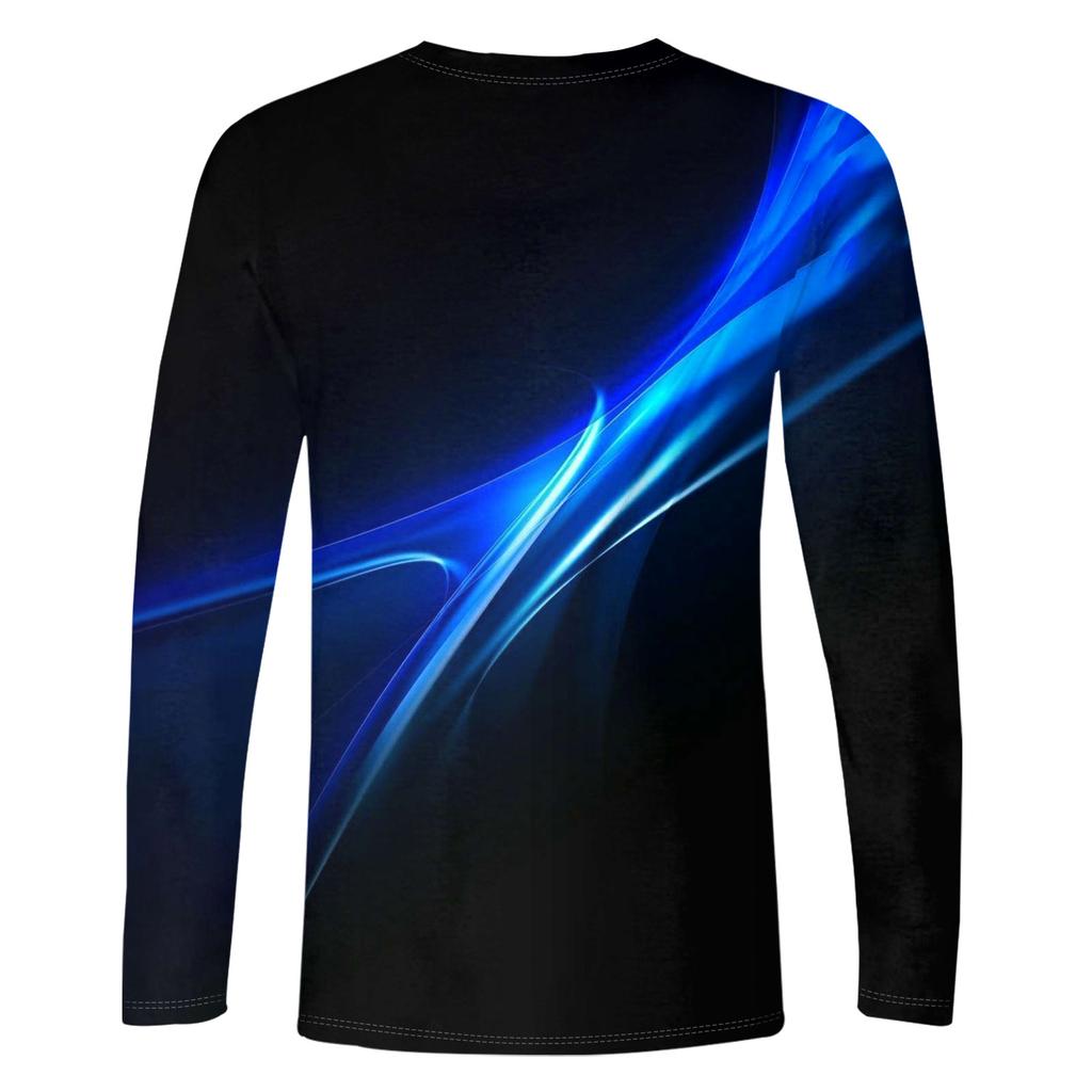 Men's T Shirt O-Neck Clothing Apparel Outdoor Long Sleeve Print Fashion Designer Vintage
