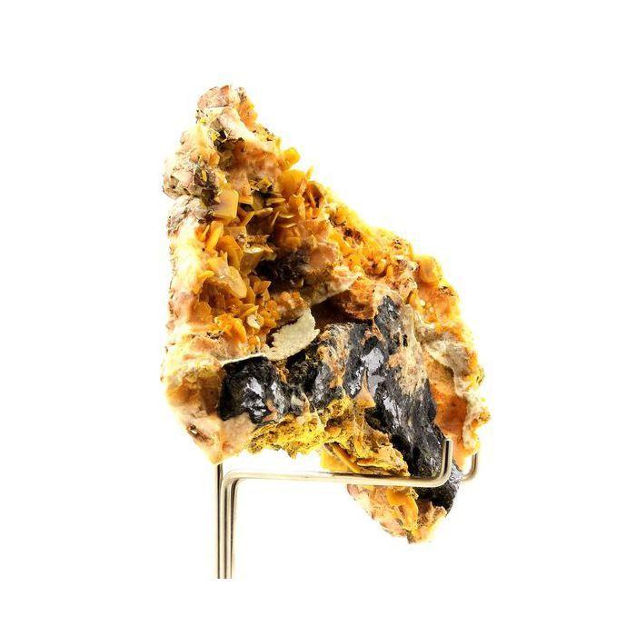 Pierres et Minéraux. Wulfenite + Galène. 1642.5 ct. Touissit, Jerada Province, Maroc.