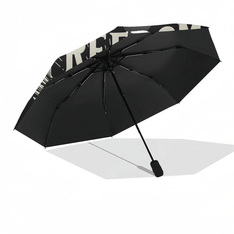 1 Route 66 umbrella, eight iron ribs, compact and windproof - Road of Hope pattern, automatic opening and closing