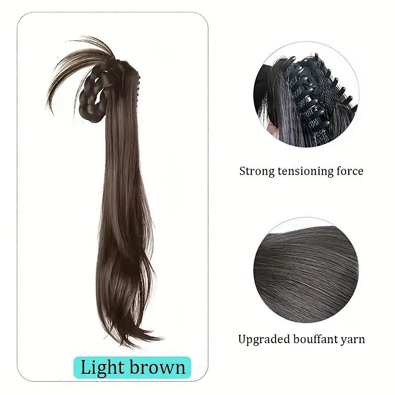 Claw Ponytail Long Ponytail Extensions Synthetic Clip In Hair Extensions Elegant For Daily Use Hair Accessories