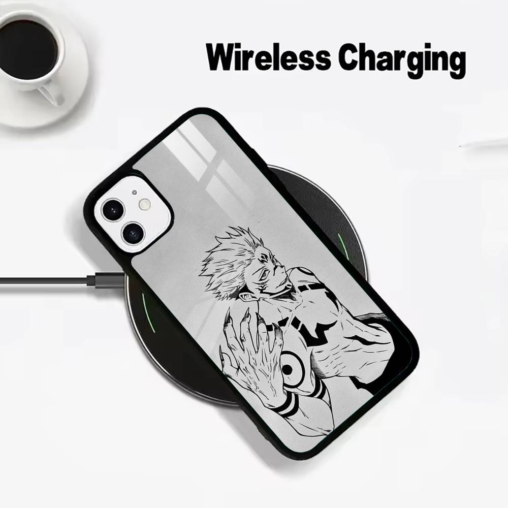 Popular-Anime--Jujutsu -Kaisen Phone Case For IPhone17 16 15 14 13 12 11 Pro Max 16/15/14Plus Wireless Charger Cover Funda