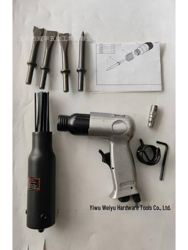 150mm Pneumatic Air Hammer & Shovel Set with Rust Remover Chisel Head