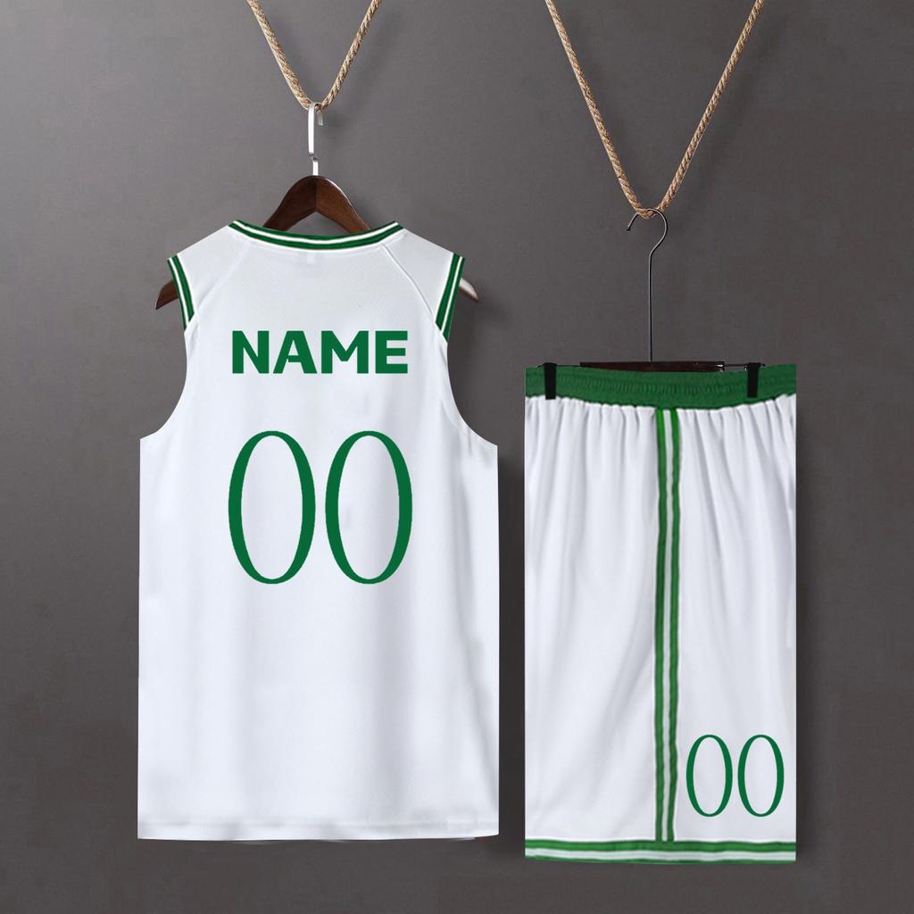 Basketball Name/NumberCustom Clothes Kids Basketball Suit Classic Tops + Pants Basketball Jerseys Suit Set