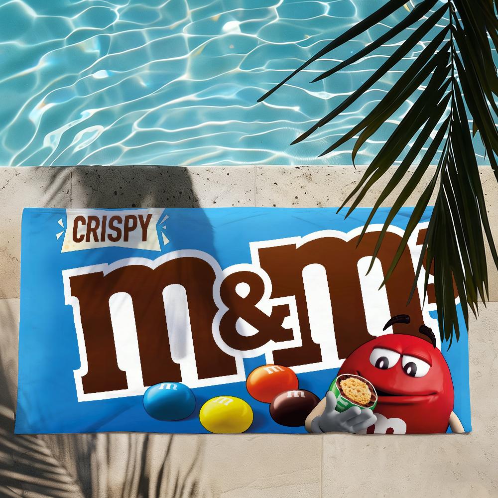 Конфеты M-M&M's-S Сладкое Полотенце Душ Сауна Путешествия Спа Быстросохнущие Аксессуары для Спортзала Мягкие Большие Пляжные Полотенца
