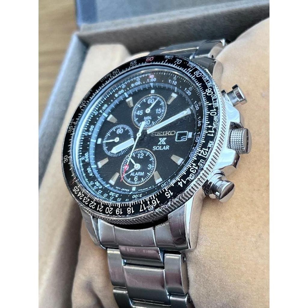 Б/у [Рабочий предмет] SEIKO PROSPEX SOLAR/Хронограф/SSC009P1