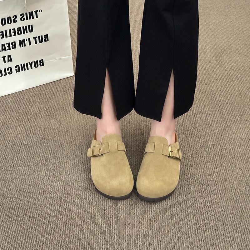 Матовая кожа ретро сумка мягкая подошва женская обувь с круглым носком летние туфли-лодочки для беременных матерей нескользящие тапочки