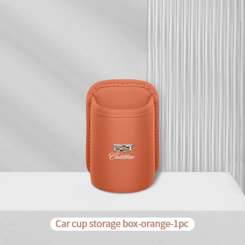 AABHP1 Car Logo Water Cup Holder Door Mounted Storage Box for Cadillac XT5 XT6 XTS ATS BLS CT4 CT5 SLS SRX CTS Escalade Accessories