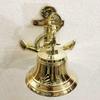 Antique Solid Brass Titanic Anchor Ship Bell Ring Home Kitchen Outdoor Indoor Door Bell 5 Inches Wall Hanging