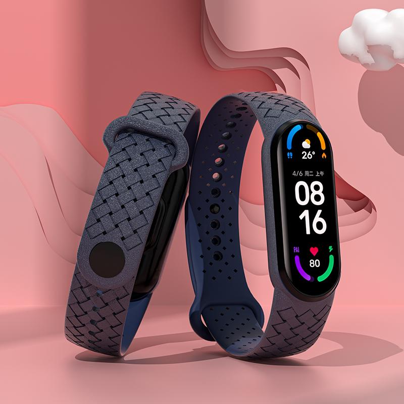 Мягкий силиконовый браслет для Mi Band 7 6 Ремешок Быстрая замена Спортивные умные часы Ремешок для xiaomi Mi band 3 4 5 6 7 Ремешок