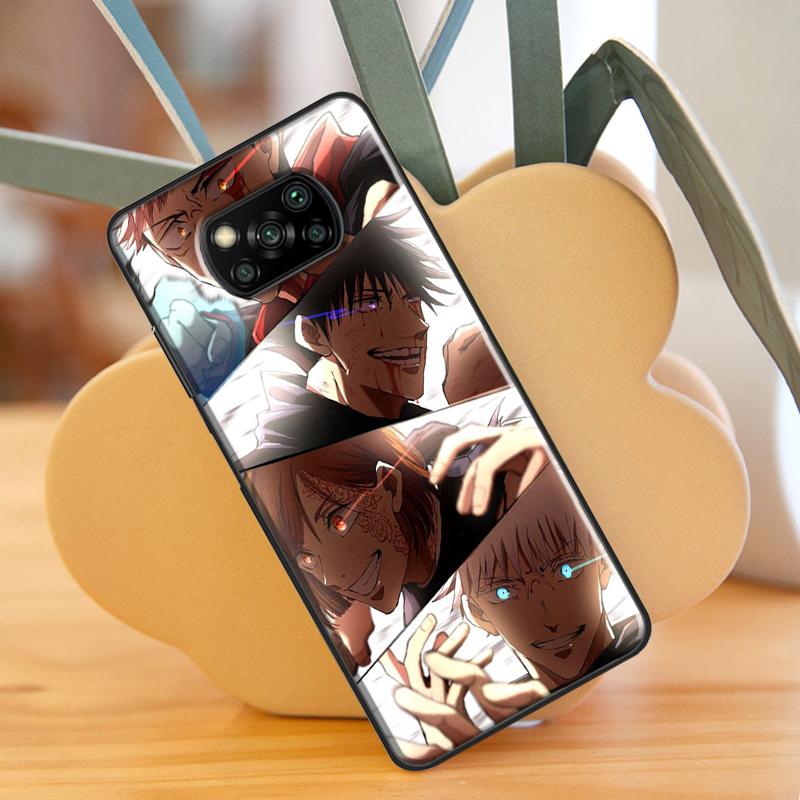 Чехол с аниме Jujutsu Kaisen для Xiaomi Mi 11 Lite 9T 10T 11T Pro POCO X3 Pro X3 GT F1 F2 F3 M4 M3 Pro, чехол