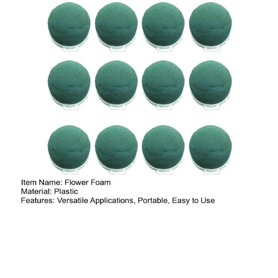 12/24 шт. Круглые блоки из цветочной пены, Портативные блоки из пены для цветочной композиции, Водоудерживающая пена, Держатель для цветов для украшения бутылок, Свадьба