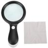 LED Magnifying Glass ABS Handheld Illuminated Reading Magnifier for Stamps Map Inspection