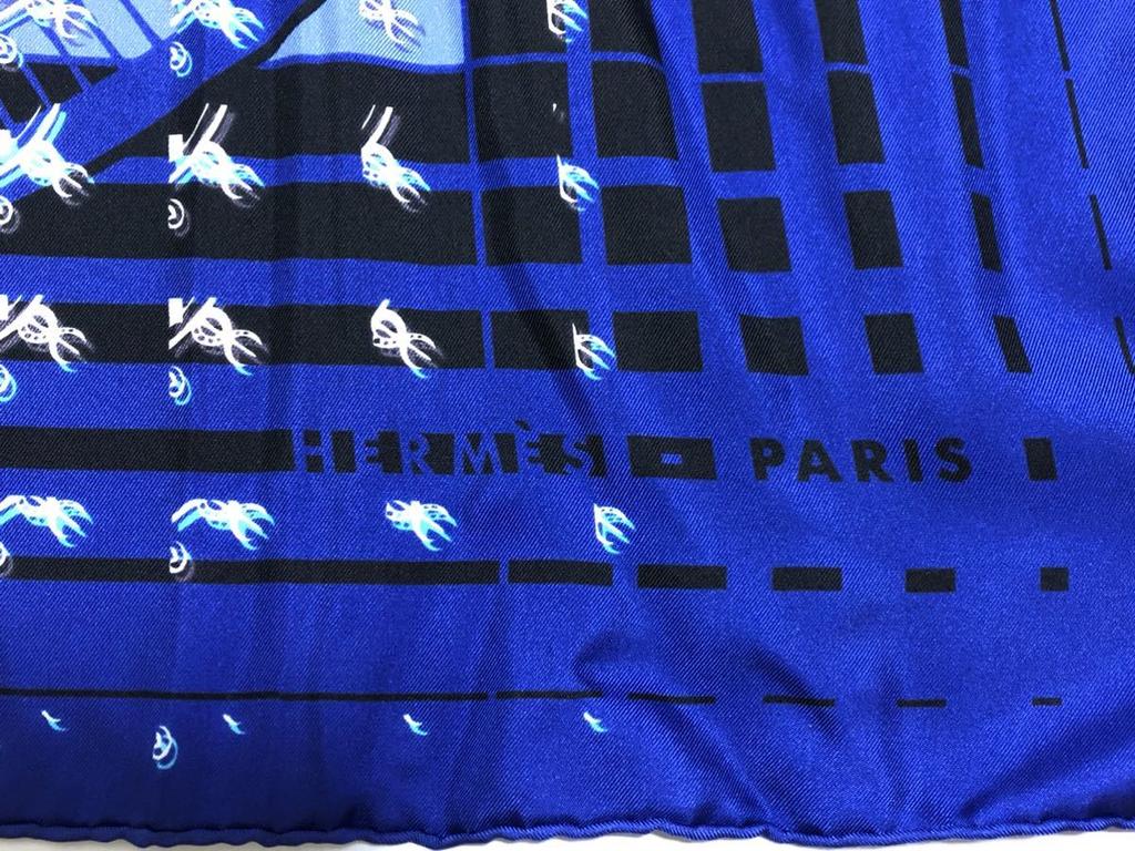 [Б/У] с платком HERMES Carre 90 размера FAUBOURG SECONDE GINZA Ограниченная серия к 10-летию Ginza Неиспользованный, с бирками. шарф, 24, 5-4-1, Дизайн.