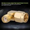 4PCS Gold Plated Contacts SMA Male To Female Adapter 90 Degree Coaxial Connector  Two-Way Radio