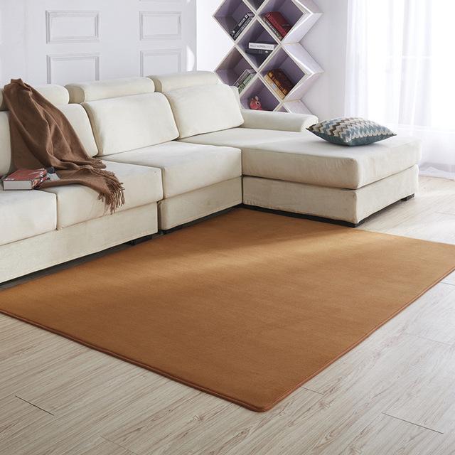 Коралловый бархатный моющийся коврик Carept для гостиной, нескользящий мягкий коврик для дивана, подушка, детские игровые коврики, коврик для ползания для домашнего декора