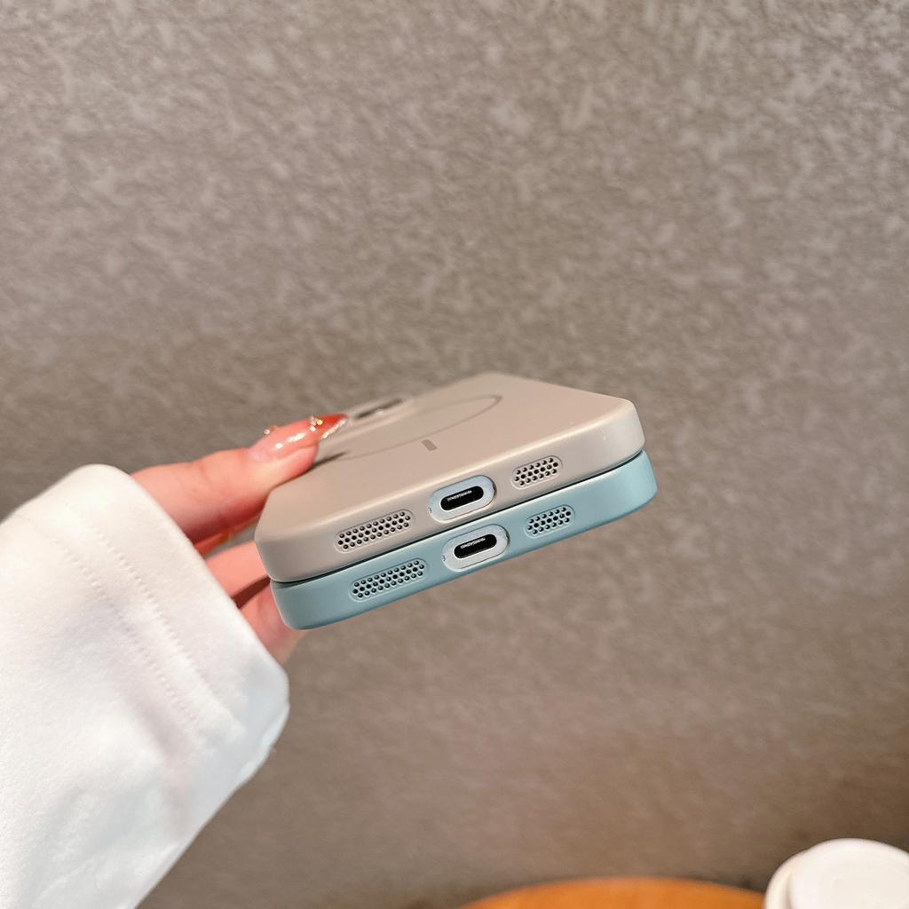Подходит для чехла для мобильного телефона iPhone16 MagSafe с магнитной адсорбцией Apple 14promax Матовый чехол с полным покрытием и защитой