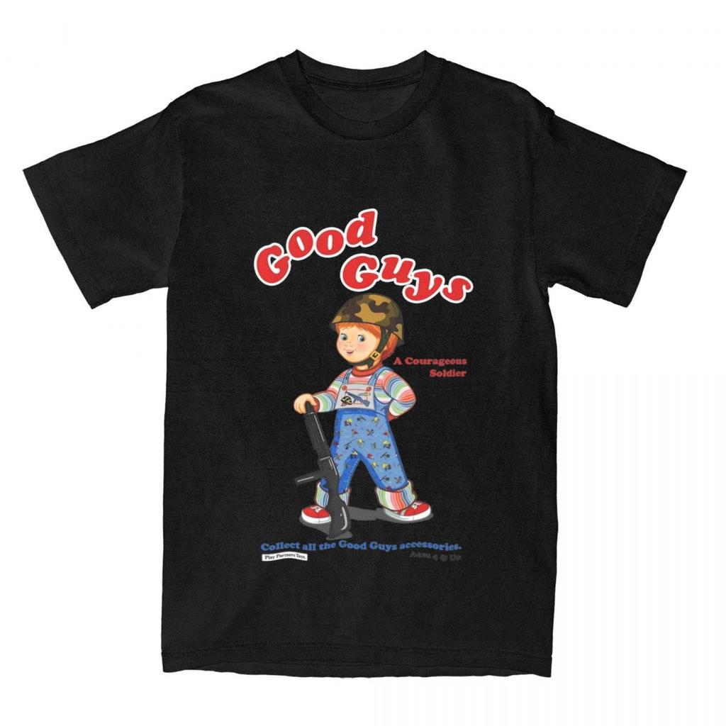 Футболка Good Guys Soldier Child's Play Chucky Merchandise для мужчин и женщин, кукла Чаки в стиле ужасов 80-х, винтажные хлопковые футболки с графическим принтом