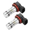Jingfei 2X H8 H11 H16 6000K White 100W High Power LED Fog Lamp Driving Bulb L