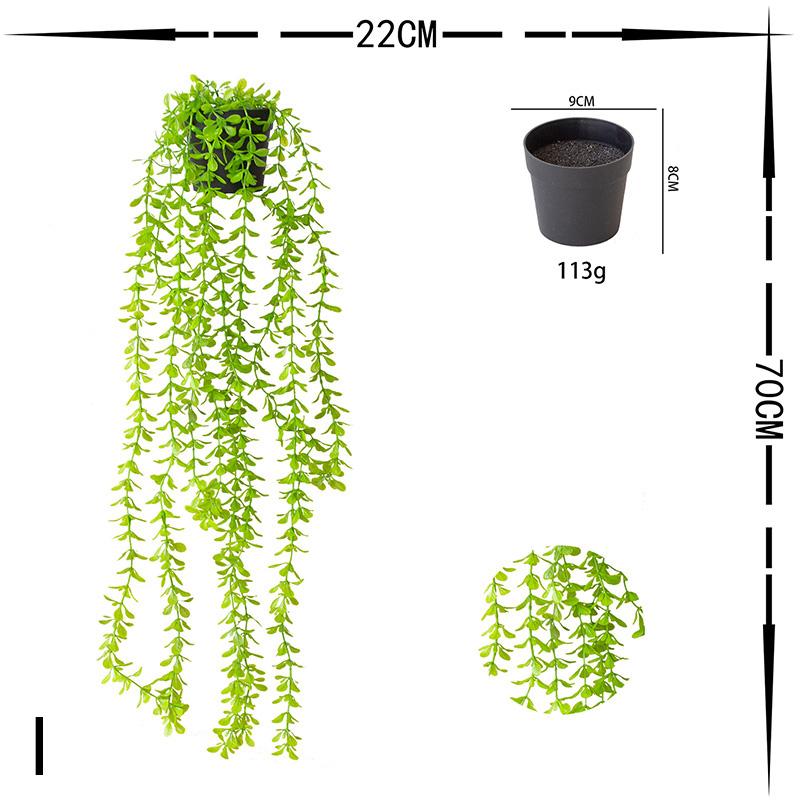 Имитация искусственной зелени, настенное украшение для дома и сада, растения из ротанга, виноградные лозы, зеленые листья