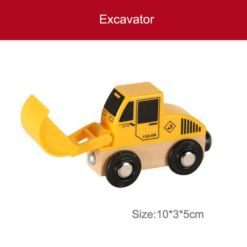 Деревянный магнитный поезд игрушечный локомотив деревянная железнодорожная машина аксессуары игрушки для детей подарки Fit Wood Biro Thomas Tracks