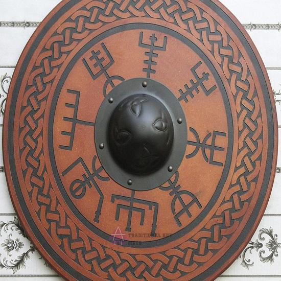 Королевский ремесленный щит викингов, ролевая игра, косплей, предмет: Средневековая кельтская деревянная резная эмблема ревизора