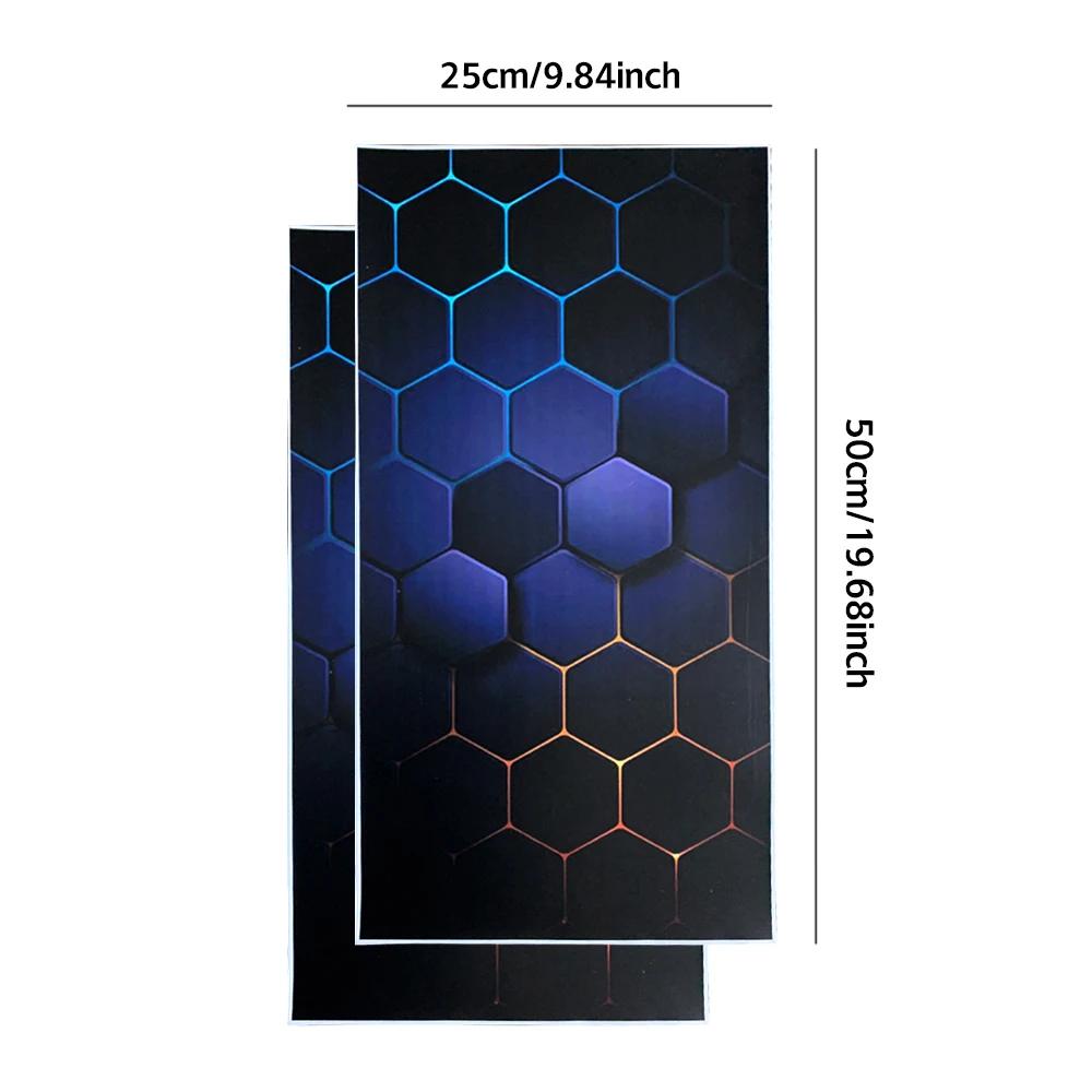 Наклейка на стойку B автомобиля, сотовая шестиугольная, накладка для украшения центральной стойки автомобиля, защита от царапин, водонепроницаемые наклейки для грузовика, автомобильные аксессуары