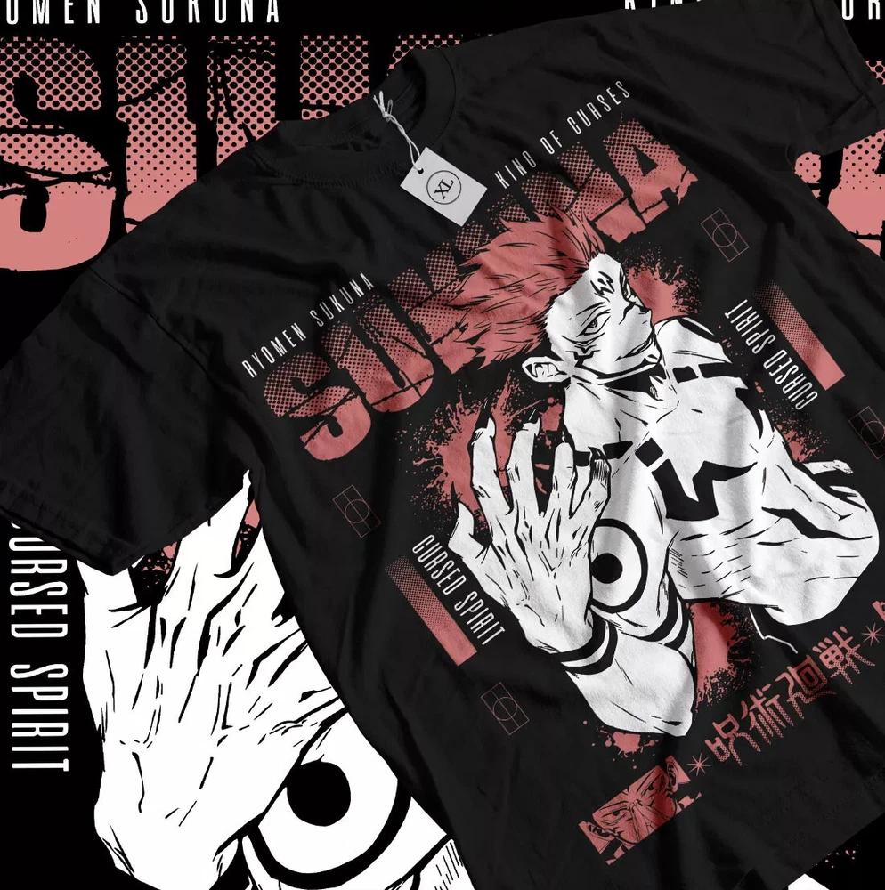 RyoUnisex Sukuna TShirt Jujustu Kaisen Jujutsu Kaisen Horror Gift Shirt Black