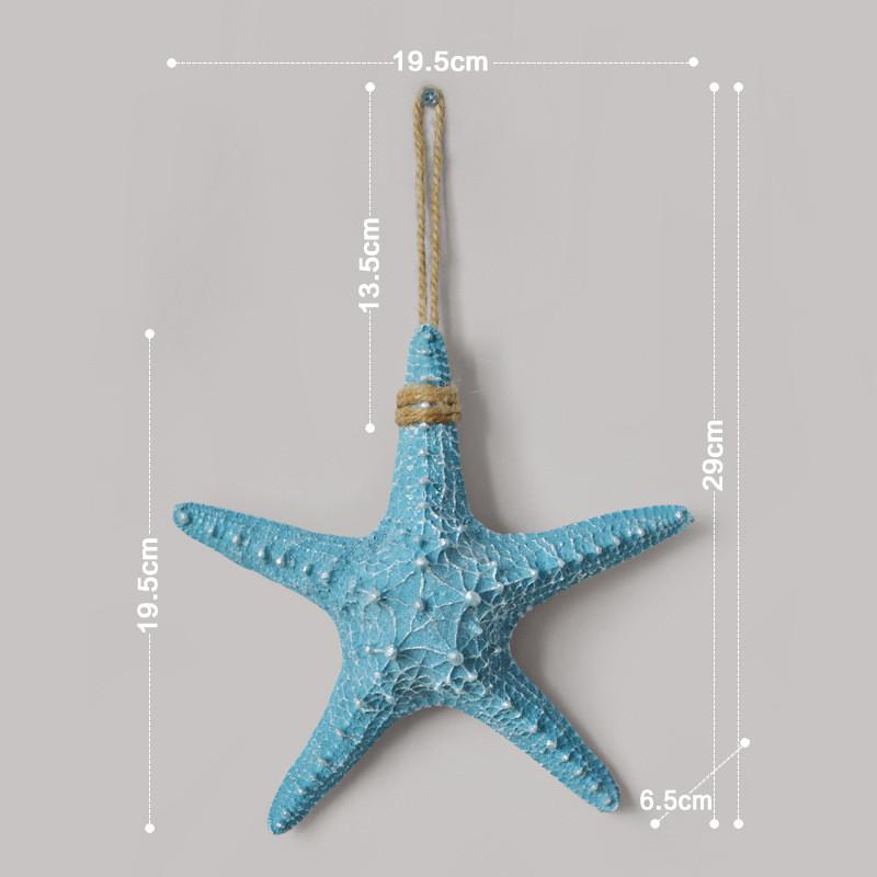 Trendy Ceramic Starfish Wall Ornament For Stylish Home Interior Design