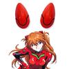 1 juft Cosplay rekvizitlari aksessuarlar shaxsiylashtirilgan bosh kiyim sovg'a Neon Genesis Evangelion Asuka Ayanami Rei anime multfilm soch turmagi