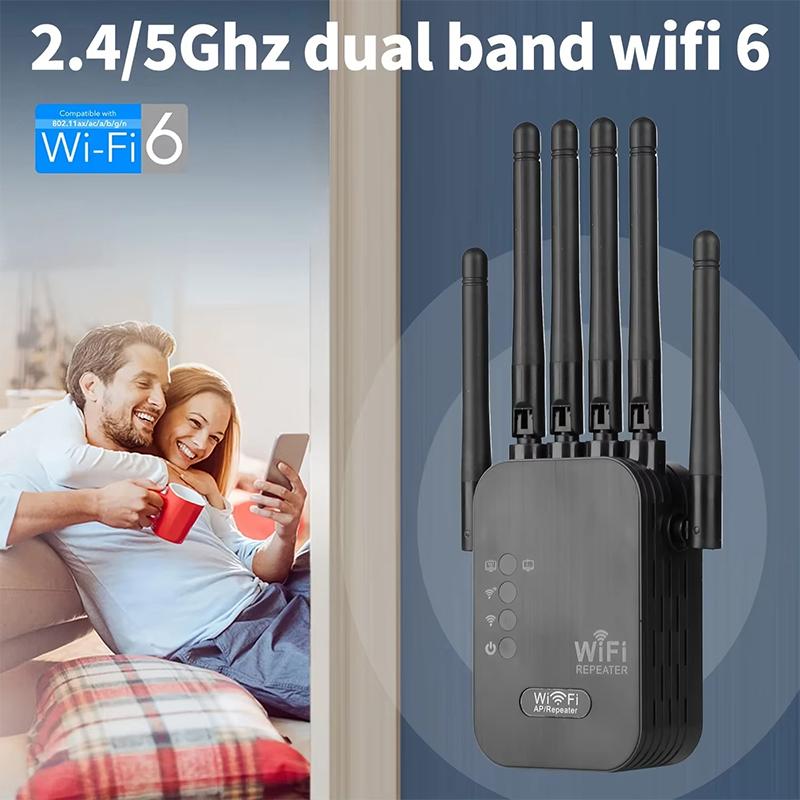 Двухсетевой интерфейс Wi-Fi 6 Повторитель Усилитель Сигнала Роутер 300 Мбит/с Усилитель Сигнала Усилитель Сотовой Связи