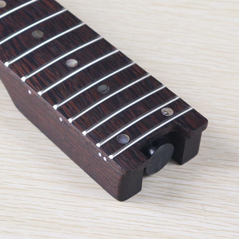 Гриф для электрогитары с головкой типа "Куриное крыло", без ладов, с 24 ладами, струнодержателем и порожком для DIY.