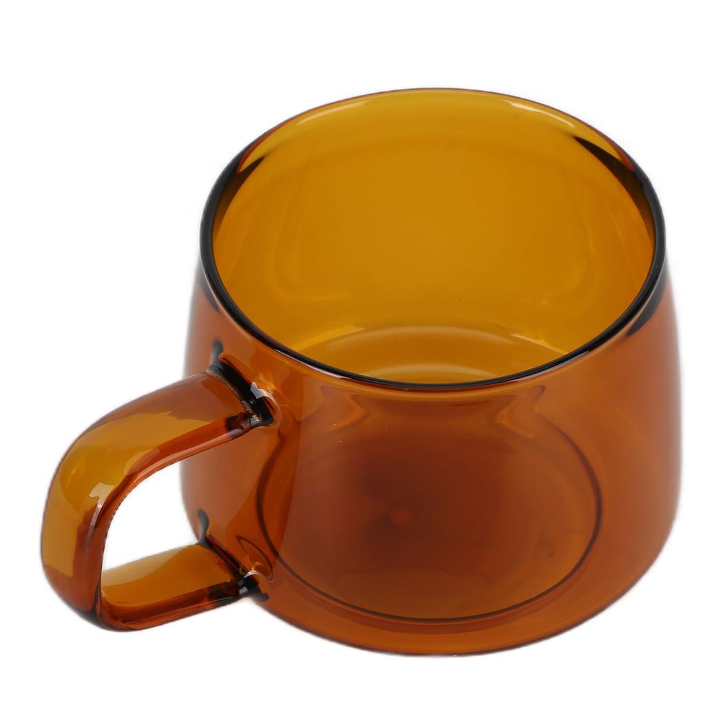 Transparent Coffee Cup 250ML Borosilicate Cup Glass Tea Water Milk Mug with HandleSuccinite