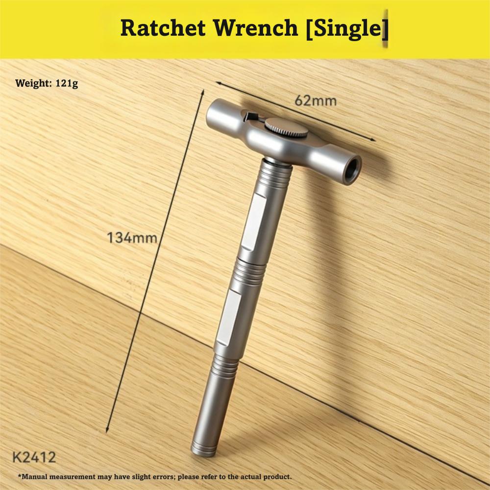 Multifunctional T-Handle Ratchet Screwdriver Magnetic Drive Screwdriver For Motorcycle DIY