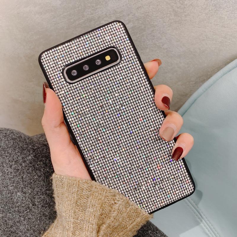 Для Samsung A13 A14 A15 A16 A23 A33 A53 A73 Redmi Note 13 12 11 Pro 12S Huawei iPhone роскошный блестящий блестящий жесткий ПК + мягкий TPU противоударный чехол для телефона