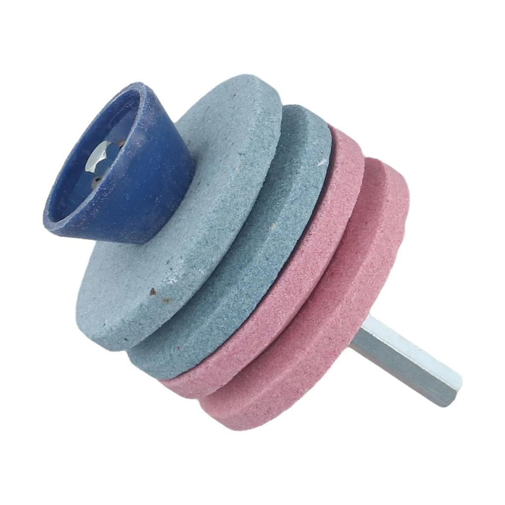 Grinding Head Sharpener Wear-resistant Whetstone Four-layer Grinding Wheel Lawn Mower Sharpener Garden Supplies