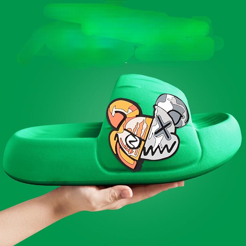 Мужские тапочки, модные, мягкие, нескользящие, женские тапочки, модные, повседневные туфли с толстой подошвой, новые, большого размера, для мужчин